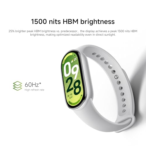 XIAOMI Mi Smart Watch Band 10, 5ATM Waterproof Fitness Step Tracker Sports Digital Smart Watch Health Band for Men Women, ...