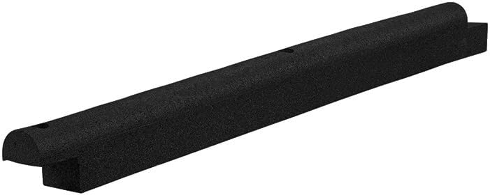 Playsafer 4' Flexible Interlocking Rubber Edging for Playgrounds (Black, 3 Pack)