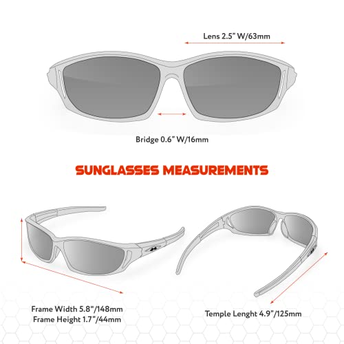 X LOOP Polarized Sports Sunglasses for Men - UV400 Baseball Running Cycling Golf Glasses