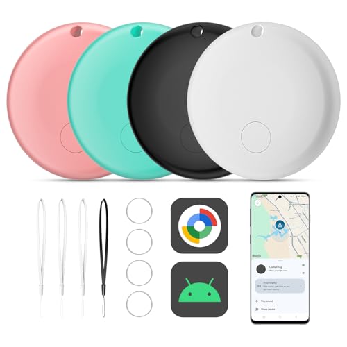 Air Smart Tag Tracker for Android, Google Android Tag Tracker Work with Google Find My Device (Find Hub), Key Finder/Lugga...