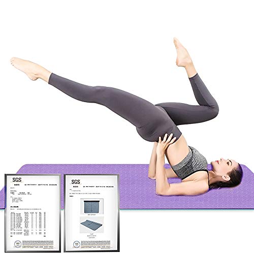 Hatha Yoga Extra Thick TPE Yoga Mat - 72"x 32" Thickness 1/2 Inch -Eco Friendly SGS Certified - With High Density Anti-Tea...