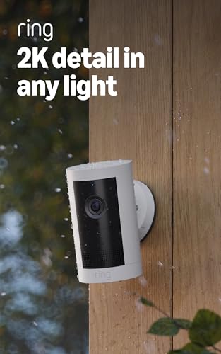 Ring Outdoor Cam Plus, Battery (newest model), Home or business security, Wide-Angle 2K Video with Ring Vision, Low-Light ...