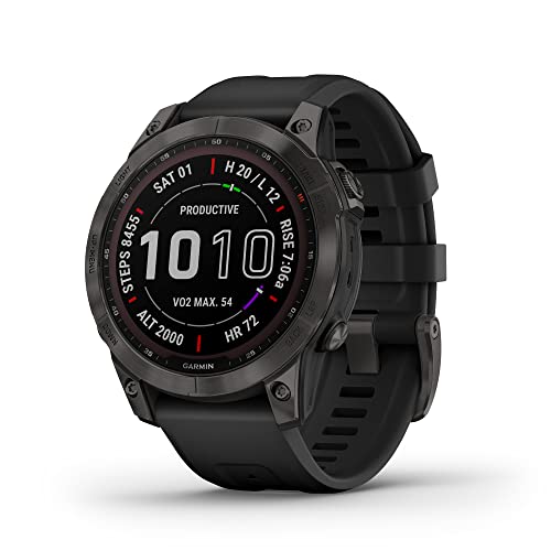 Garmin - fenix 7 Solar GPS Smartwatch 47mm - Slate Gray - 010-02540-10 (Renewed)