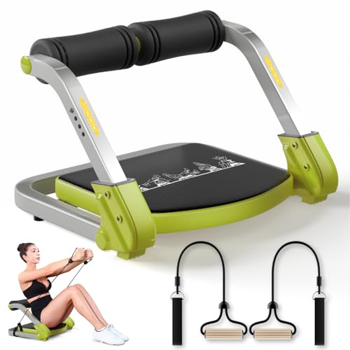 Ab Trainer/Crunch Machine, Ab Workout Equipment, 4 Adjustable Resistance, Ab Machine for Stomach Workout, 350 LBS Weight C...