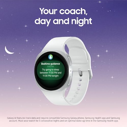 Samsung Galaxy Watch 8 (2025) 40mm Bluetooth Smartwatch, Cushion Design, Fitness Tracker, Sleep Coaching, Running Coach, E...