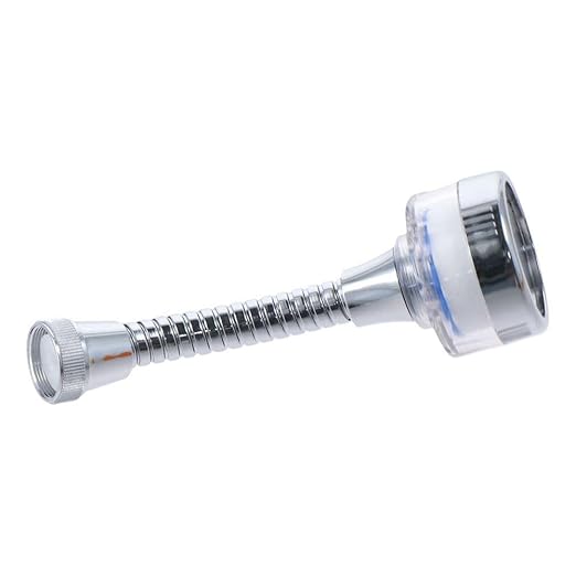 Bathroom Faucet Filter,Bubbler Water Purifier ABS 360 ° Rotating Universal Durable Resists Corrosion Faucet Sprayer Head with Extension Tube Faucet Replacement