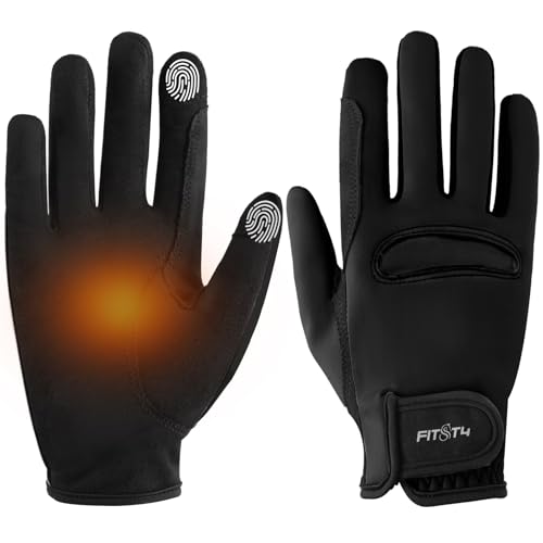 FitsT4 Sports Kids Horse Riding Gloves Winter Equestrian Gloves Girls Boys Horseback Gloves for Youth Children Cycling Biking