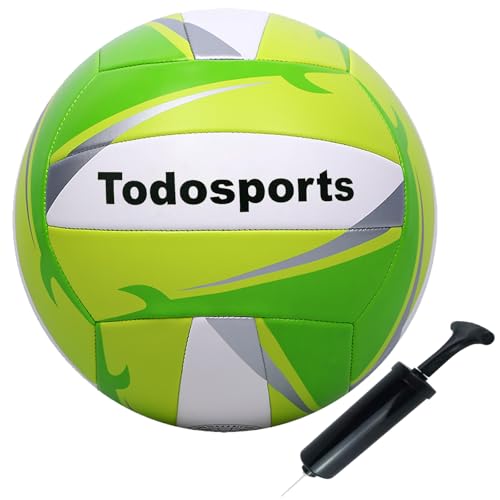 Todosports Volleyball Training Practice Official Size Indoor Outdoor Playground Sand Beach Come with Pump and Needle