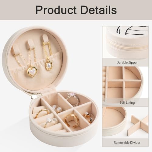 Mindoub 12-Pack Volleyball Travel Jewelry Case Round Volleyball Stuff Portable Jewelry Organizer Storage Case for Team Ath...