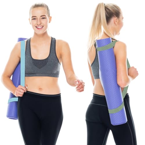 6 Packs Yoga Strap for Stretching Yoga Belt Adjustable Straps for Non Elastic Stretching Strap Exercise Straps for Pilates
