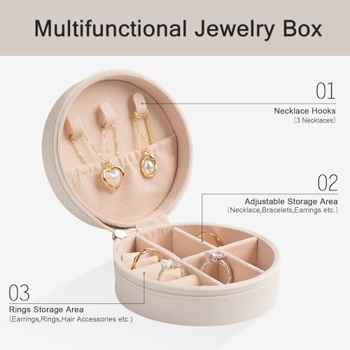Mindoub 12-Pack Volleyball Travel Jewelry Case Round Volleyball Stuff Portable Jewelry Organizer Storage Case for Team Ath...