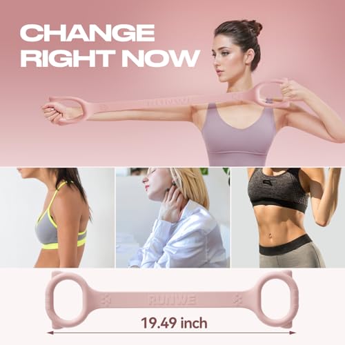 Figure 8 Workout Resistance Band - 3 Elasticities Optional 20 30 40lb, Thicker Durable Arm Back Shoulder Exercise Elastic ...