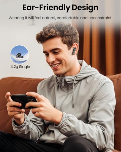 ZIUTY Wireless Earbuds Bluetooth Headphones, ANC/ENC Noise Cancelling, Ear Buds with Multifuntional Touch Screen, 40H Ster...