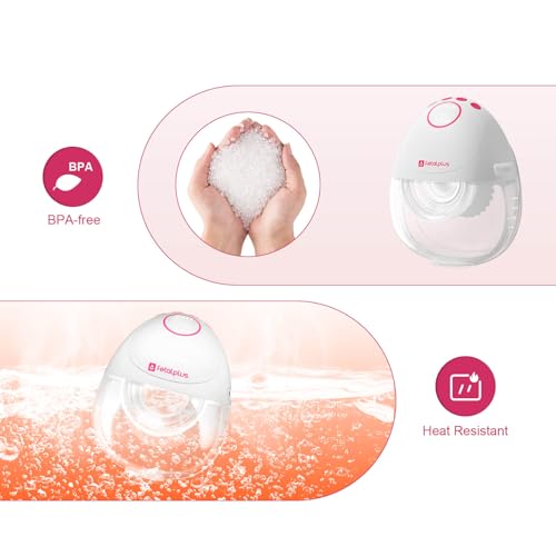 FetalPlus Air Pro™ Ultra-Discreet Wearable Breast Pump - Double Pack | Wearable Breast Pump 27mm | 15mm 18mm 21 mm 24mm Fl...