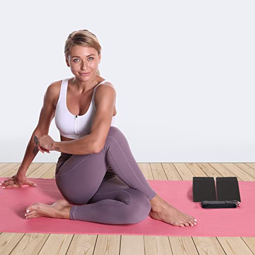 HarderWill Yoga Foam Wedge Blocks (Pair), Calf Raise Block, Calf Stretcher, Yoga Wrist Support, Balance, Pushup, Fitness, ...