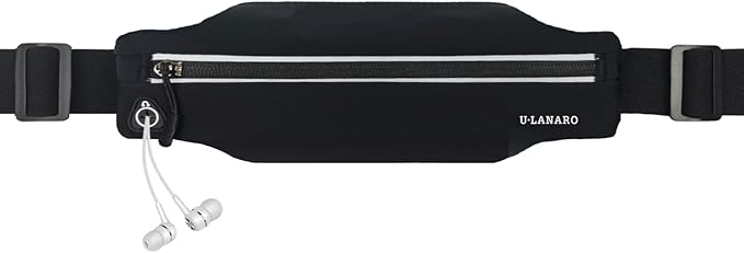 Slim Running Belt Fanny Pack for Men Women, Running Phone Holder Runners Pouch Waist Pack for Workout, Money Belt, Running...
