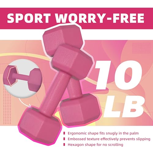 ZTTENLLY Dumbbell Hand Weight Sets 5/10/15/20/25/36lbs - 5 Colors Options - Exercise & Fitness Free Weights for Women & Me...