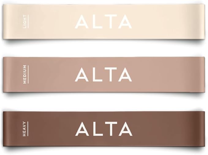 ALTA Mini Loop Bands for Exercise - Premium Durable Latex - Small Resistance Bands for Women, Booty Bands for Working Out,...