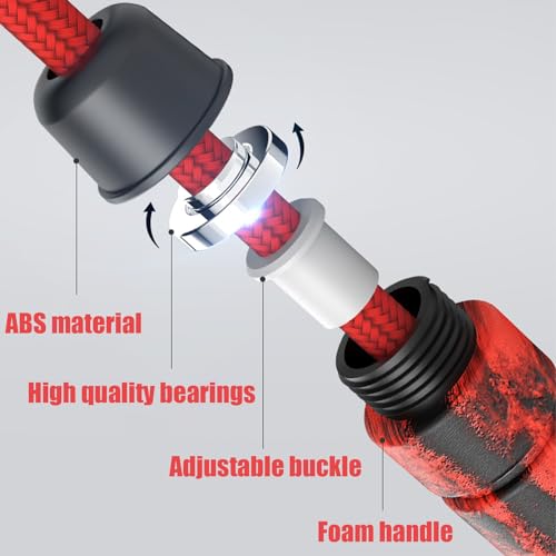 16 FT Long Jump Rope for Kids Adults,Double Dutch Jump Rope,Adjustable Skipping Ropes with High-strength Nylon Braided Rop...