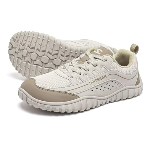 HOBIBEAR Zero Drop Barefoot Shoes|Trail Running Sneakers for Women Men|Wide Toe Box Fashion Walking Shoes