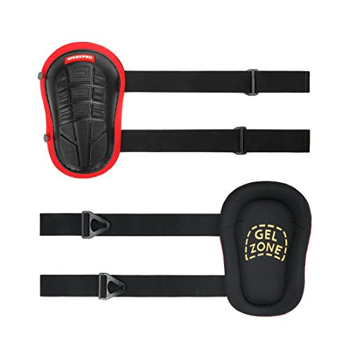 WORKPRO Knee Pads for Work, Construction Knee Pads with Ergonomic Gel Cushion and Foam Padding for Gardening, Carpentry, W...