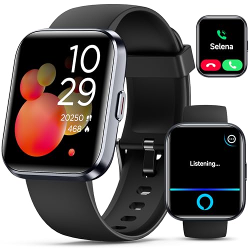 Smartwatch for Women/Men, Compatible with Android & iPhone, 1.8'' Fitness Tracker Watch with Alexa, Call & Notification Al...