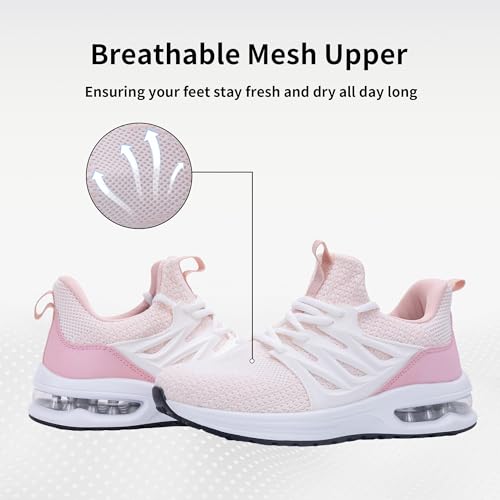 Autper Womens Running Tennis Shoes Comfortable Slip-on Walking Athletic Fashion Sneakers for Jogging Gym Workout Size 5.5-11