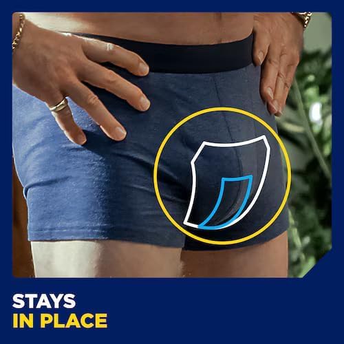 TENA Men Level 3 Incontinence Guards for Men, Heavy Absorbency, Maximum Protection, Odor Control,(Pack of 4-64 Count)