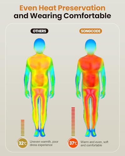 songcode Thermal Underwear for Kids long johns, Girls Thermal Underwear Set for Skiing, Kids Long Underwear Base Layer Winter