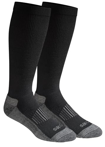 Dickies Men's Light Compression Comfort Over-The-Calf Socks, Available in M-XXL (2, 4 Pairs)