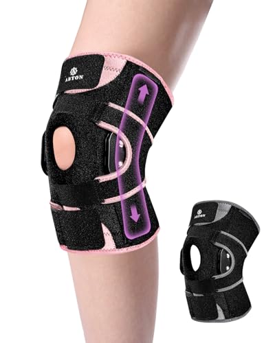 ABYON Hinged Knee Brace for Men & Women Meniscus Tear, ACL/MCL Pain, Arthritis - Maximum Knee Support with Metal Side Stab...