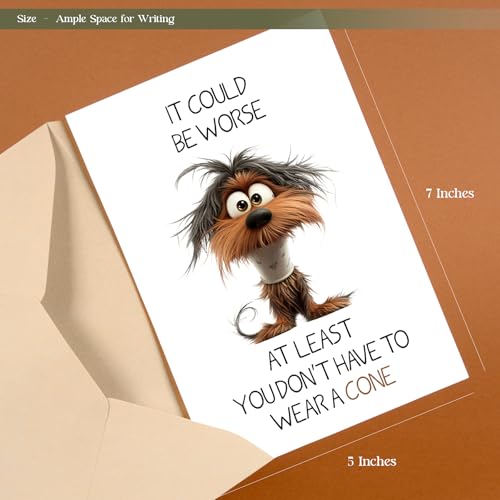Funny Get Well Card for Women, Get Well Soon Card for Men, Get Better Gifts, Surgery Recovery Gifts, Don't Have to Wear a ...