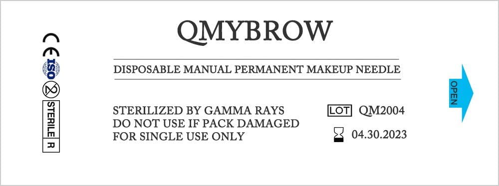 Brow Microblading Blades Fine Microblades 20PCS/PACK (White, 14 Pin-0.25MM)