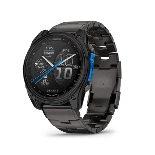 Garmin D2™ Mach 2 – 51 mm, Premium Aviator Smartwatch with GPS, Advanced Flight Maps, LED Flashlight, Built-in Microphone/...