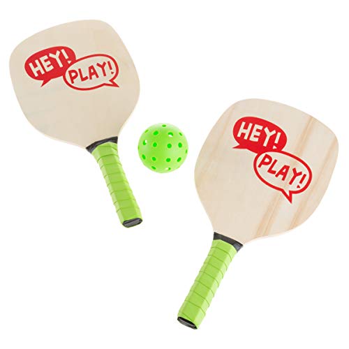 Paddle Ball Game Set – Pair of Lightweight Beginner Rackets, Ball and Carrying Bag for Indoor or Outdoor Play – Adults and...