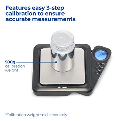 American Weigh Scales Blade Series Digital Pocket Gram Scale 1000g x 0.1g | Precision Mini Scale 0.1g Accuracy, Pocket Sca...