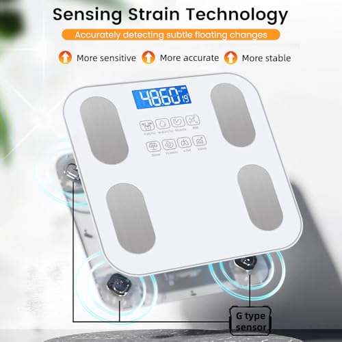 Scale for Body Weight and Fat Percentage,Digital Accurate Bathroom Smart Scale with Large Display,Eligible 13 Body Composi...