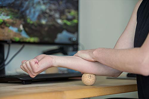Rawlogy Travel Cork Massage Ball | Lightweight, Sustainable Alternative to Lacrosse Ball for Muscle Pain Relief (1.9 Inch...