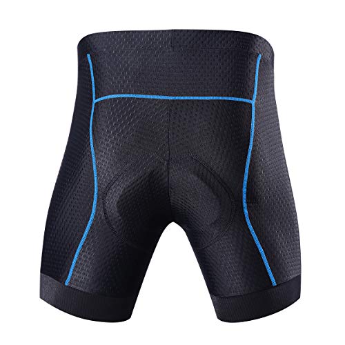 Souke Sports Men's Cycling Underwear Shorts 4D Padded Bike Bicycle MTB Liner Shorts with Anti-Slip Leg Grips
