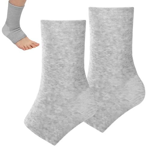 Xorim Ankle Compression Sleeve, Foot Compression Sleeve, Soft and Breathable Bamboo Foot Sleeves, Foot Pain Relief Socks f...