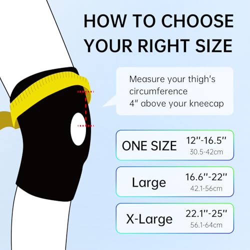 ZEAZEN Knee Brace for Men & Women – Adjustable Compression Support, Patella Tendon Stabilizer, Pain Relief for Arthritis, ...