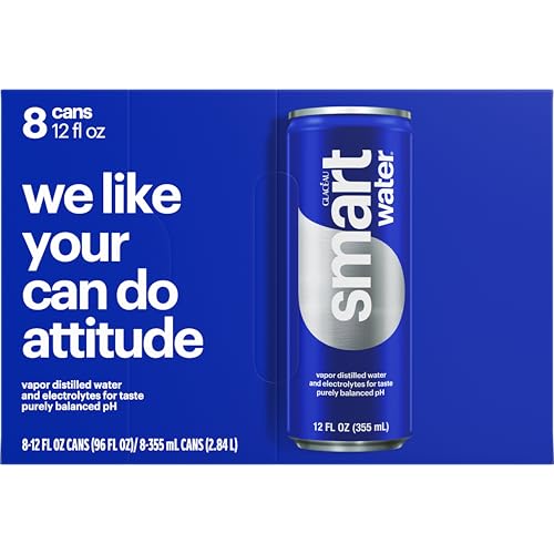 Smartwater Aluminum Can 12oz 8pk