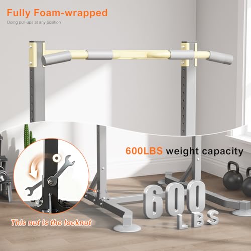 DONIUZ Multi-function Pull Up Station, Portable Workout Equipment with Pull Up Bar and Dip Station for Home Gym, Support 6...