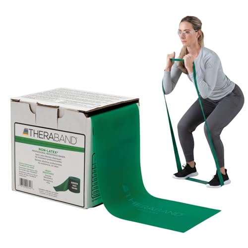 THERABAND Resistance Band 25 Yard Roll, Non-Latex Professional Elastic Stretch Bands for Upper & Lower Body Exercise Worko...