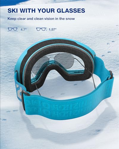 ZIONOR X11 Ski Goggles Magnetic Cylindrical Snowboard Snow Goggles for Men Women