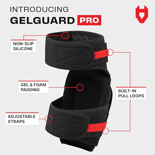 NoCry Professional Work Knee Pads for Men Construction with Ankle Support and Heavy Duty Anti-Slip Cap — Foam Cushion and ...