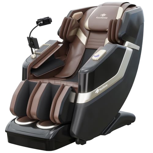 KoziSense KZ-313 2026 Heated Jade Roller Massage Chair Full Body, Deep Zero Gravity SL-Track with Heat, 12 Auto Modes, 6 C...