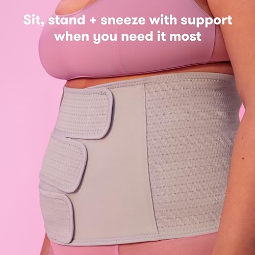Frida Mom Belly Binder, Postpartum Essentials for Natural and C-Section Recovery, Adjustable Compression Wrap, After Birth...