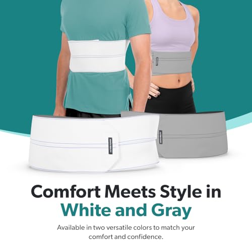 BraceAbility Broken Rib Brace for Men and Women - Rib Protector Compression Wrap, Chest Support Belt for Bruised, Fracture...
