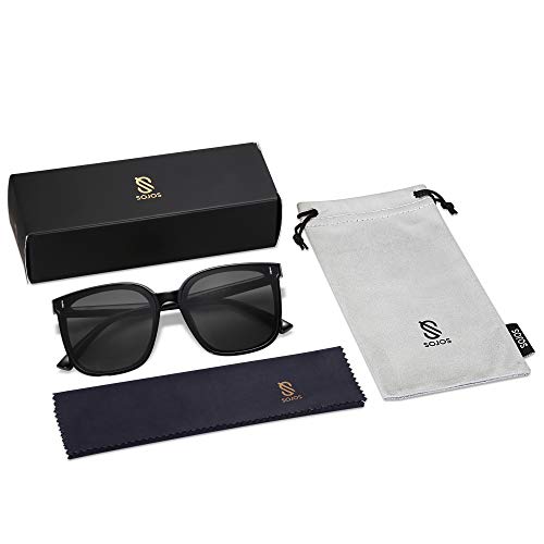 SOJOS Sunglasses for Women Men Vintage Style Shades SJ2157